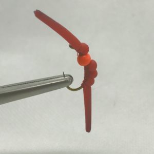 Gummy Worm Red Hot Bead
