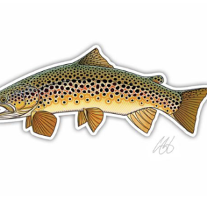 Underwood Brown Trout Sticker