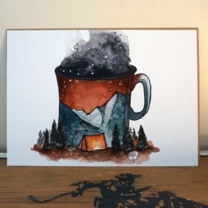 Camp Coffee Print
