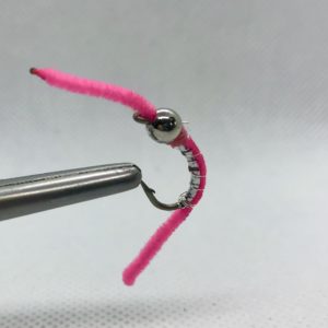 Power Worm | Pink w/ Silver Bead