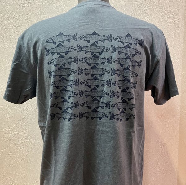 Trout Pattern Logo T Shirt