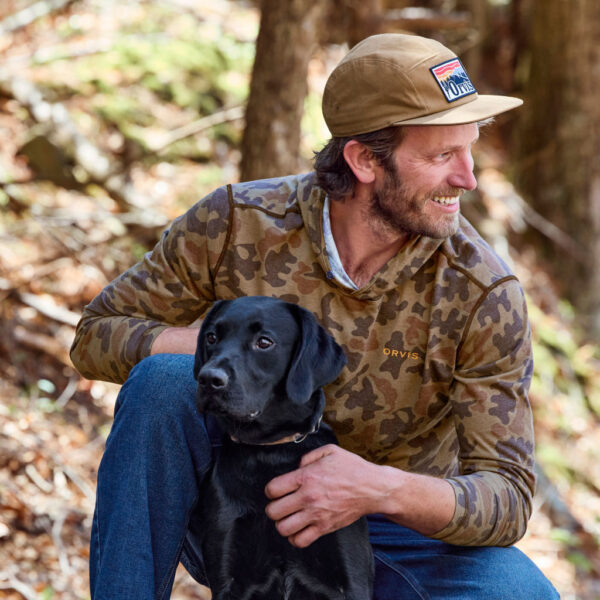 Orvis Men s Drirelease Printed Hoodie Sunrise Logo Sunrise Fly Shop