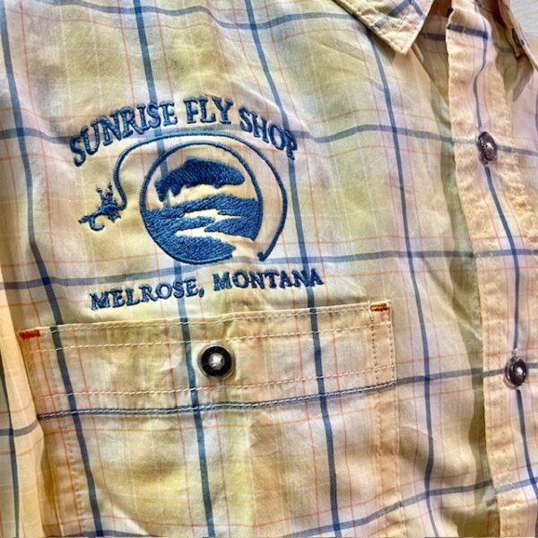 Orvis River Guide 2.0 Long Sleeved Plaid Shirt | Sunrise Logo - Image 2