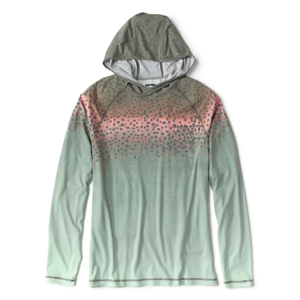 Orvis Men's Dricast Printed Hoodie | Sunrise Logo - Image 3