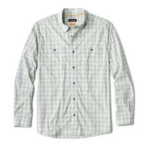 Orvis River Guide Plaid Long Sleeve Shirt | Aloe